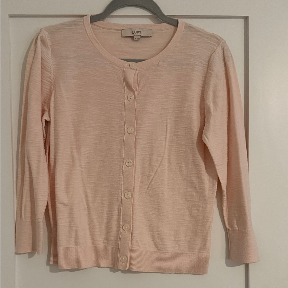 LOFT Light Pink Women's Cardigan